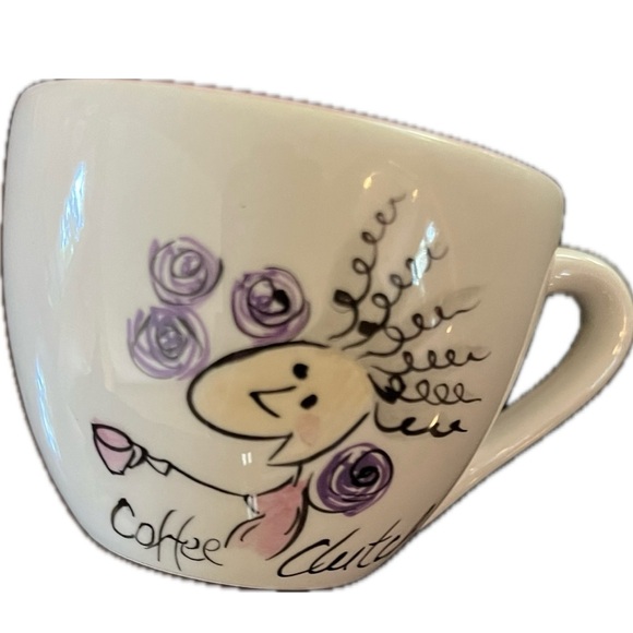 Espresso cups mugs tabletops lifestyle set of 4 four color designs - Picture 4 of 11